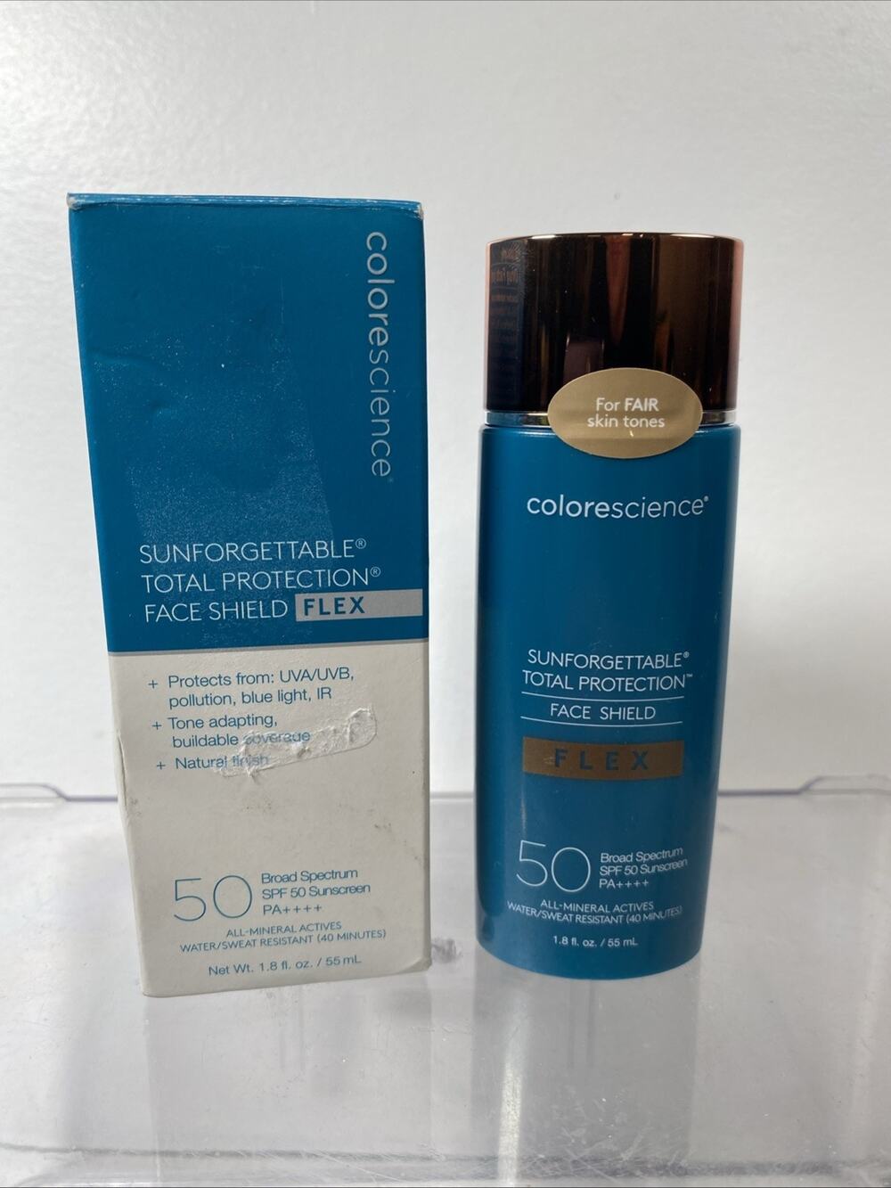 Colorescience Face Shield Flex SPF 50 Fair 1.8 oz - New In Box Sealed